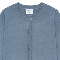 BIRKHOLM Strik Cardigan Støvet Blå